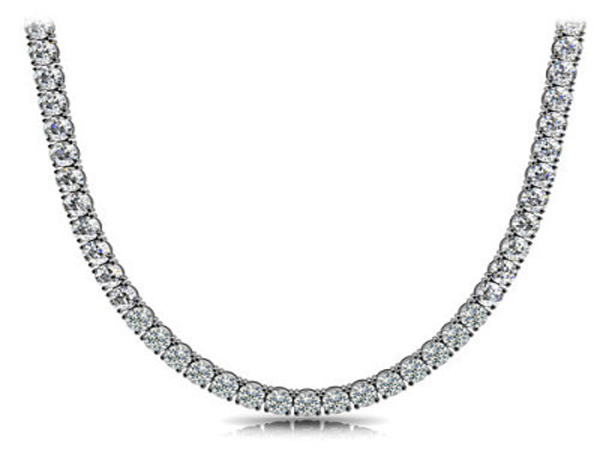 44.70ct Lab-Grown Diamond Tennis Necklace | King Jewelers